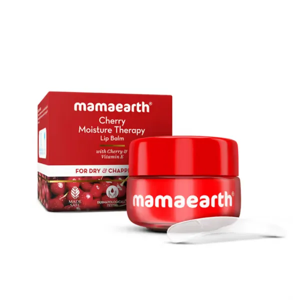 Mamaearth Cherry Moisture Therapy Lip Balm with Cherry & Vitamin E for Dry & Chapped Lips- 15 g